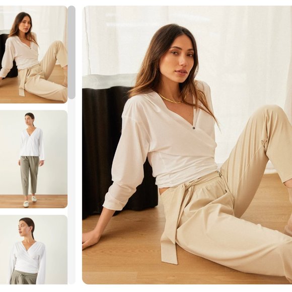 ADAY Tops - ADAY That's a Wrap top